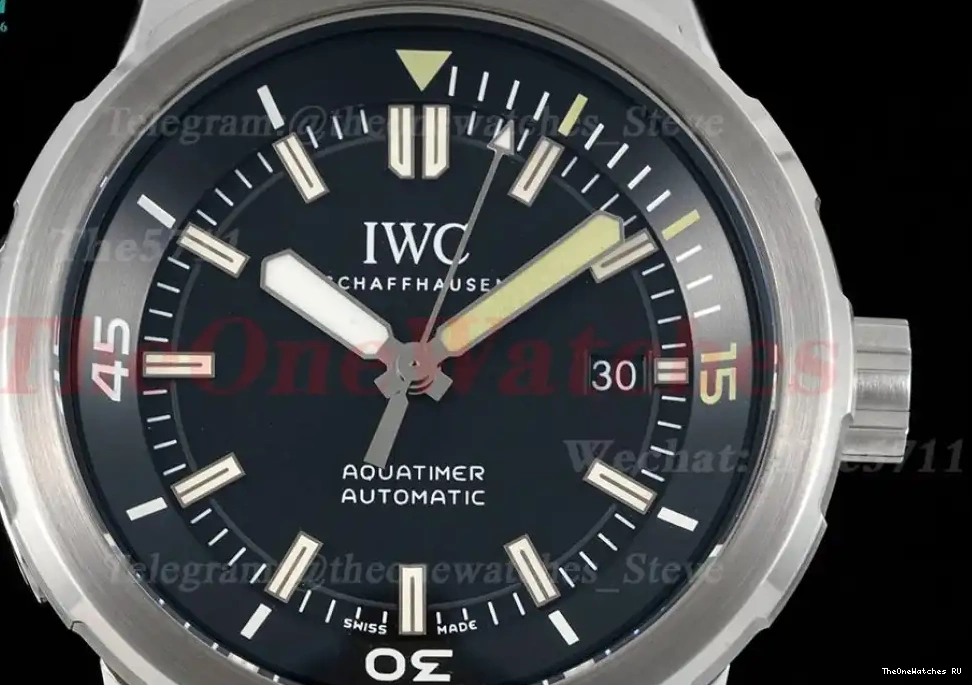 Black SS RU A2892 AquaTimer Stk IW3290 RSF 0505